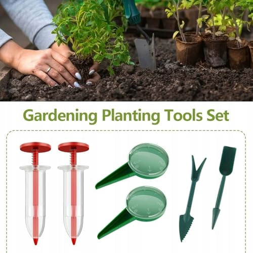 SET OF 6 SEED DISPENSERS 10 X 3 CM SEED DISPENSER FOR SOWING SET Manufacturer code Bez marki