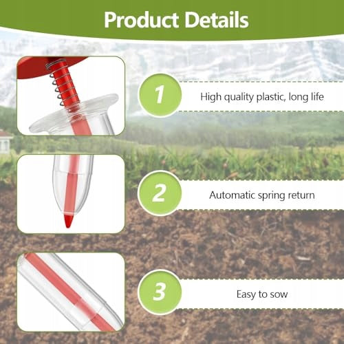 SET OF 6 SEED DISPENSERS 10 X 3 CM SEED DISPENSER FOR SOWING SET Sowing width 3 cm