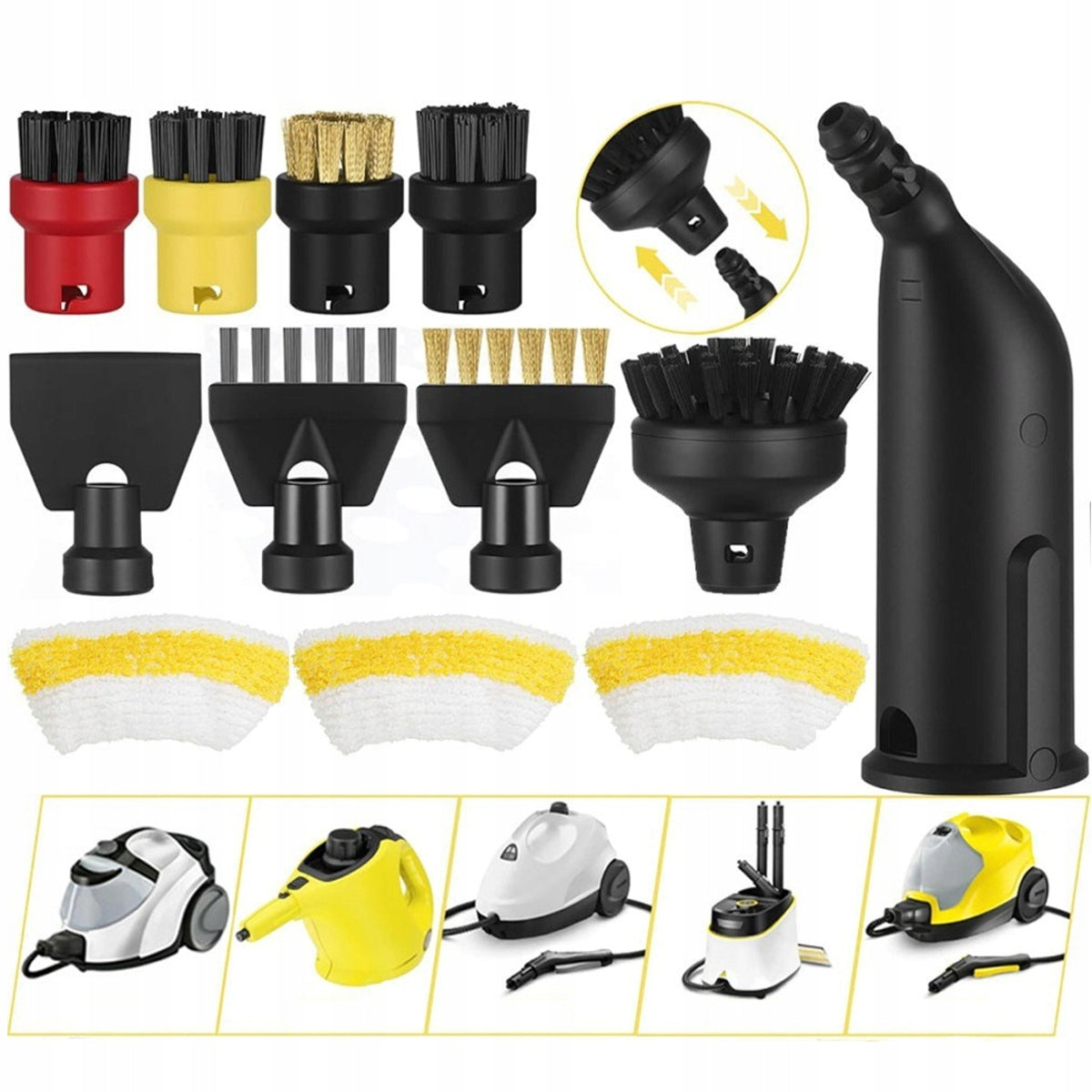 SET OF ACCESSORIES FOR EVAPORATORS KARCHER SC 1 2 3 4 5 durable 12pcs.