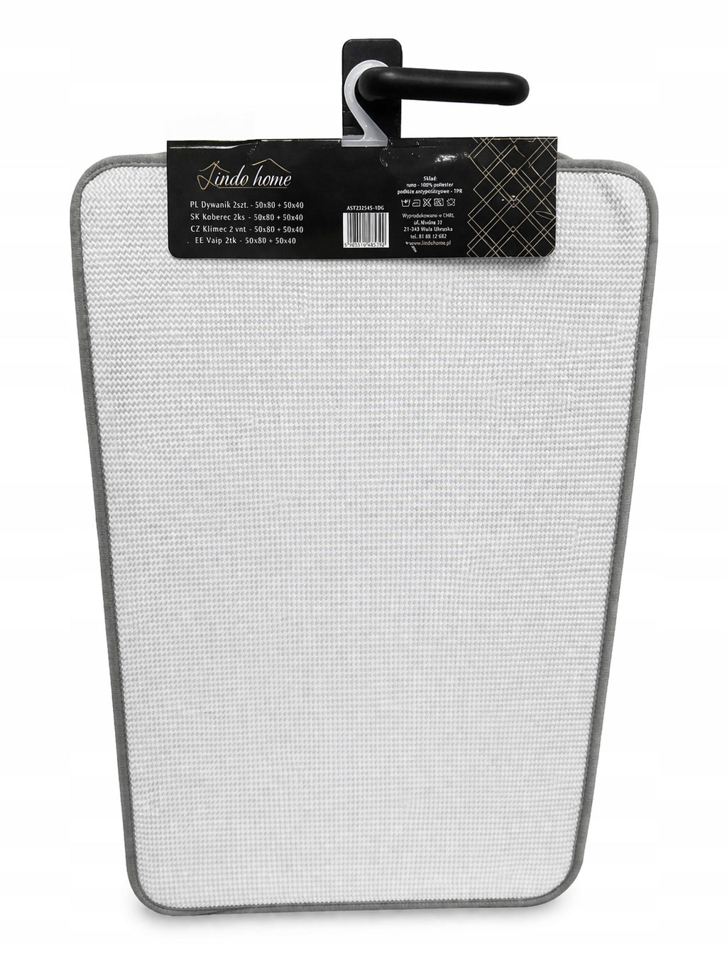 SET OF BATHROOM RUGS 50X40 CM+50X80 CM SOFT NON-SLIP Brand SmartHome