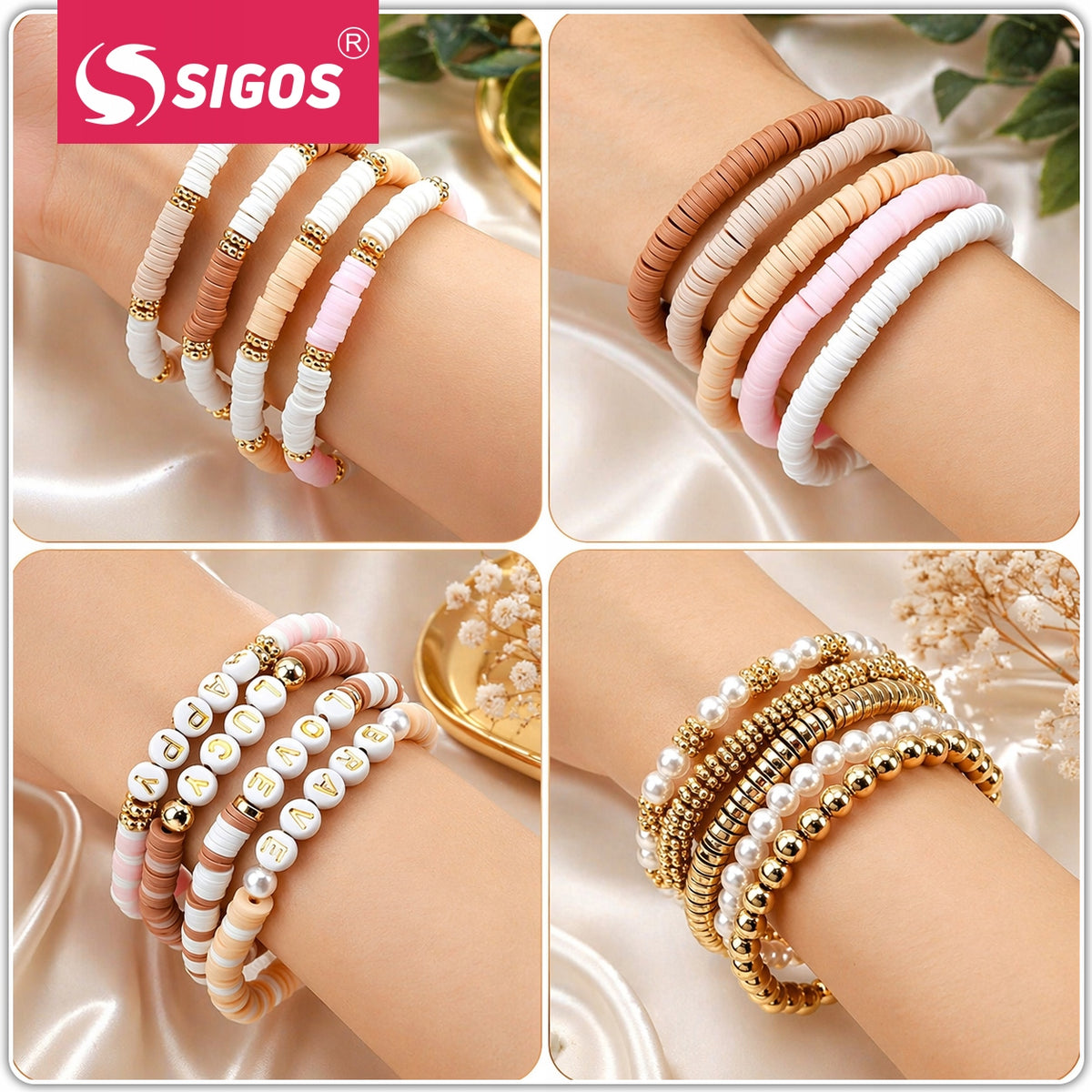 SET OF BEADS FOR MAKING BRACELETS JEWELRY BEADS 2340 EL Packaging status original