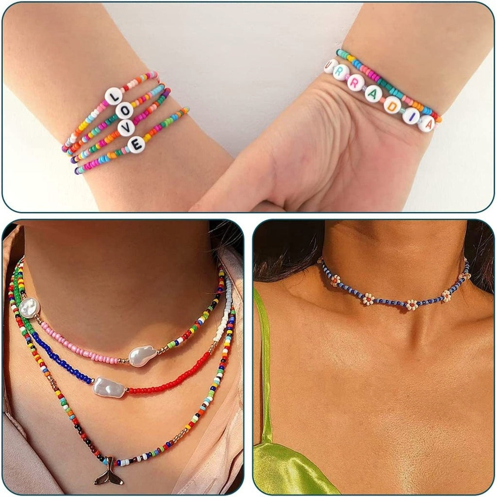 SET OF BEADS FOR MAKING NECKLACE BRACELETS 35000 LETTER BEADS Manufacturer code KORALIKI DO ROBIENIA BIŻUTERII PREZENT DIY