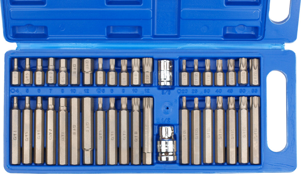 SET OF BITS ALLEN - TORX - SPLINE - KEYS 40 EL. Brand Carmax