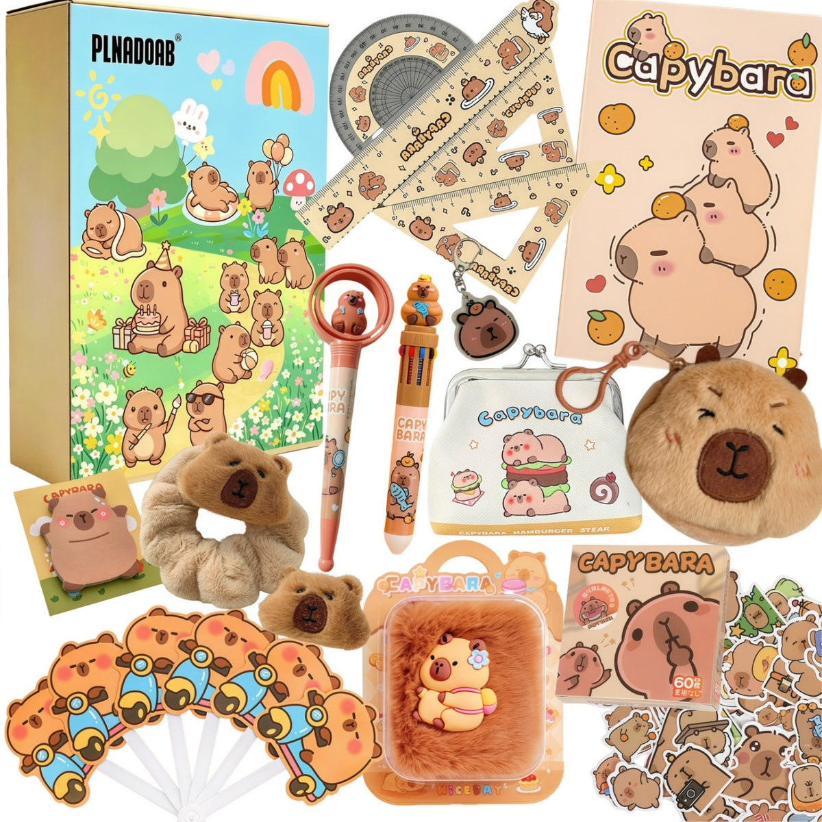 SET OF CAPYBARA DIARIES CREATIVE FOR CHILDREN GIFT BIRTHDAY GIFT
