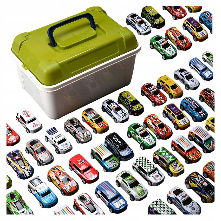 SET OF CARS METAL CARS RESORAKI CAR AUTO WITH DRIVE 50 pcs.
