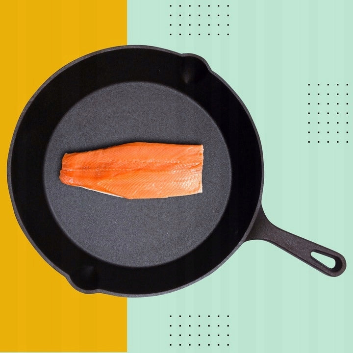 SET OF CAST IRON PANS 16,20,25,30cm INDUCTION FIREPLACE GRILL GAS PAN Packaging status original