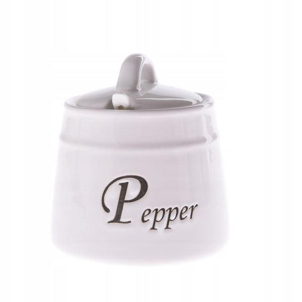 SET OF CERAMIC CONTAINERS FOR SPICES Batteries included no