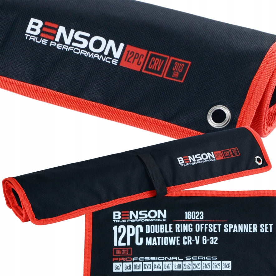 SET OF EYE WRENCHES BENT IN RUBBER 6-32MM 12EL MAT BENSON Manufacturer code 16023