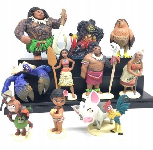 SET OF FIGURINE FIGURINES 10 PIECES FROM FAIRY TALE VAIANA TOY GIFT FOR CHILDREN Manufacturer code RE-1312 NO.13