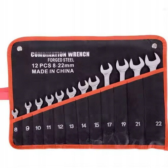 SET OF FLAT EYE WRENCHES 6-22mm 12el