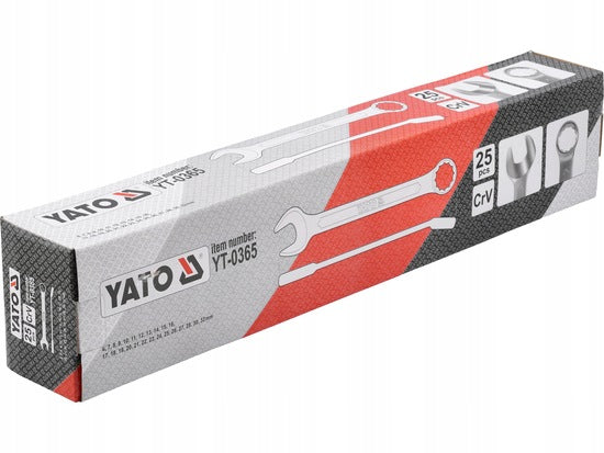 SET OF FLAT-EYE WRENCHES 6-32 25PCS YATO YT-0365 Manufacturer code YT-0365