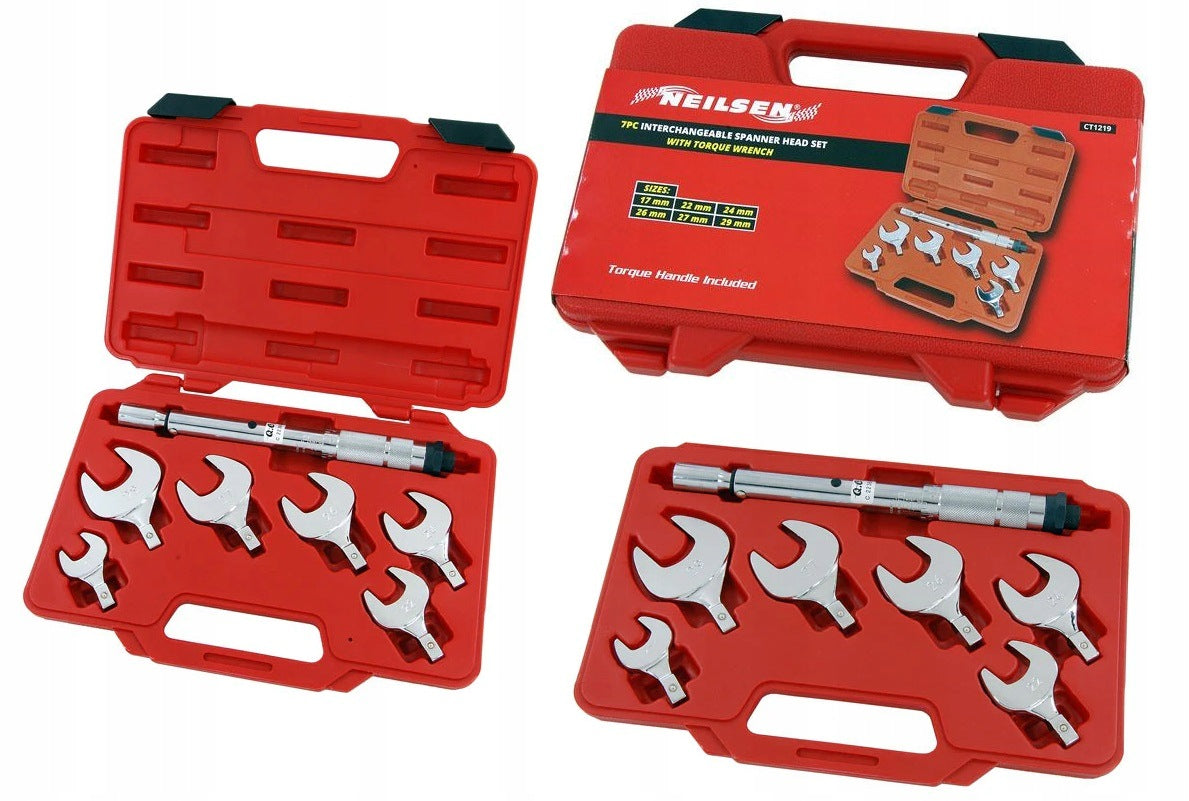 SET OF FLAT TORQUE WRENCHES TORQUE WRENCH 17-29MM