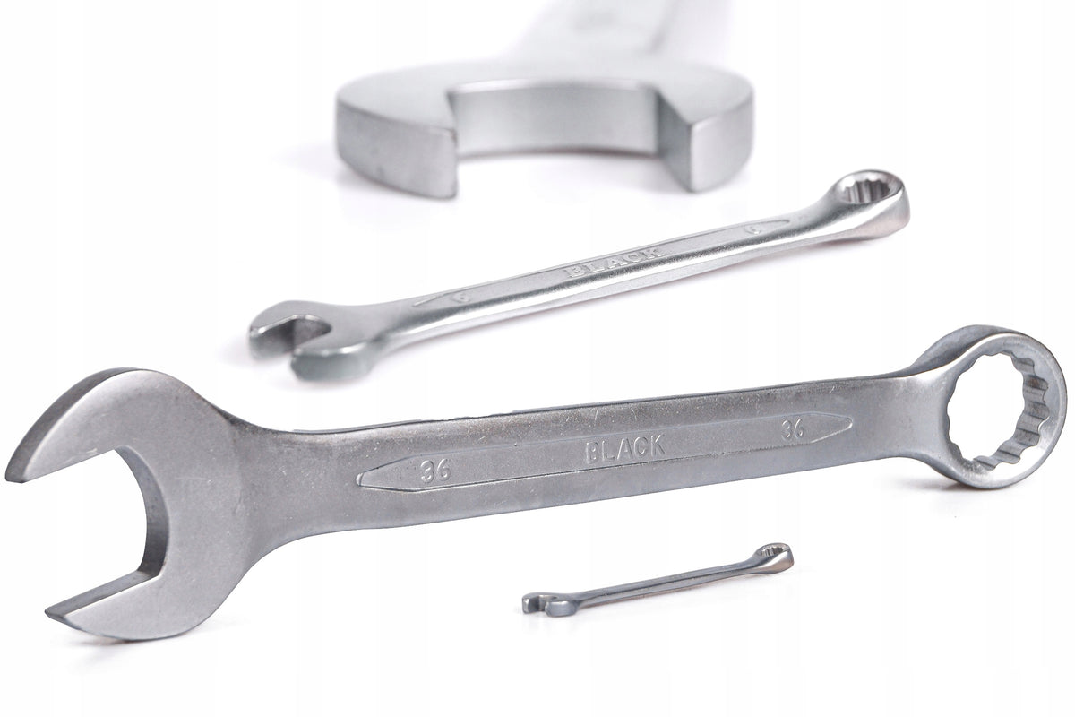 SET OF FLAT WRENCHES FLAT-EYE WRENCHES MAT 25 EL. 6-36mm Brand Black