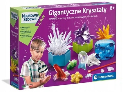 SET OF GIANT CRYSTALS CLEMENTONI SCIENCE