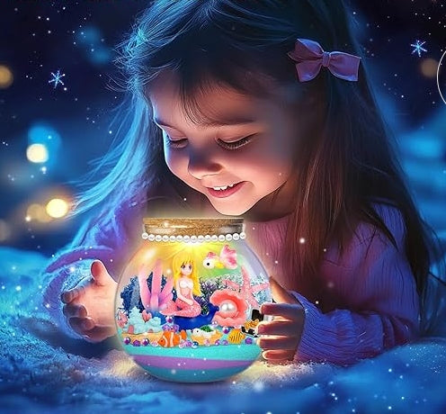 SET OF HANDICRAFTS WITH MERMAID TERRARIUM FOR CHILDREN GLOWING KINETIC SAND Manufacturer code NO-2002683