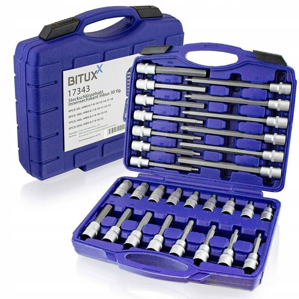 SET OF INTERNAL SOCKET WRENCHES, TORX CAP 88 ELEMENTS Brand Bituxx