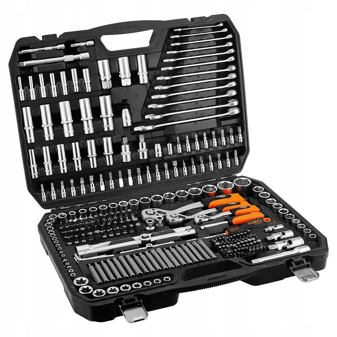 SET OF KEYS 300 ELEMENTS 1/2", 3/8", 1/4", SATIN Neo Tools 10-218 Manufacturer code 10-218