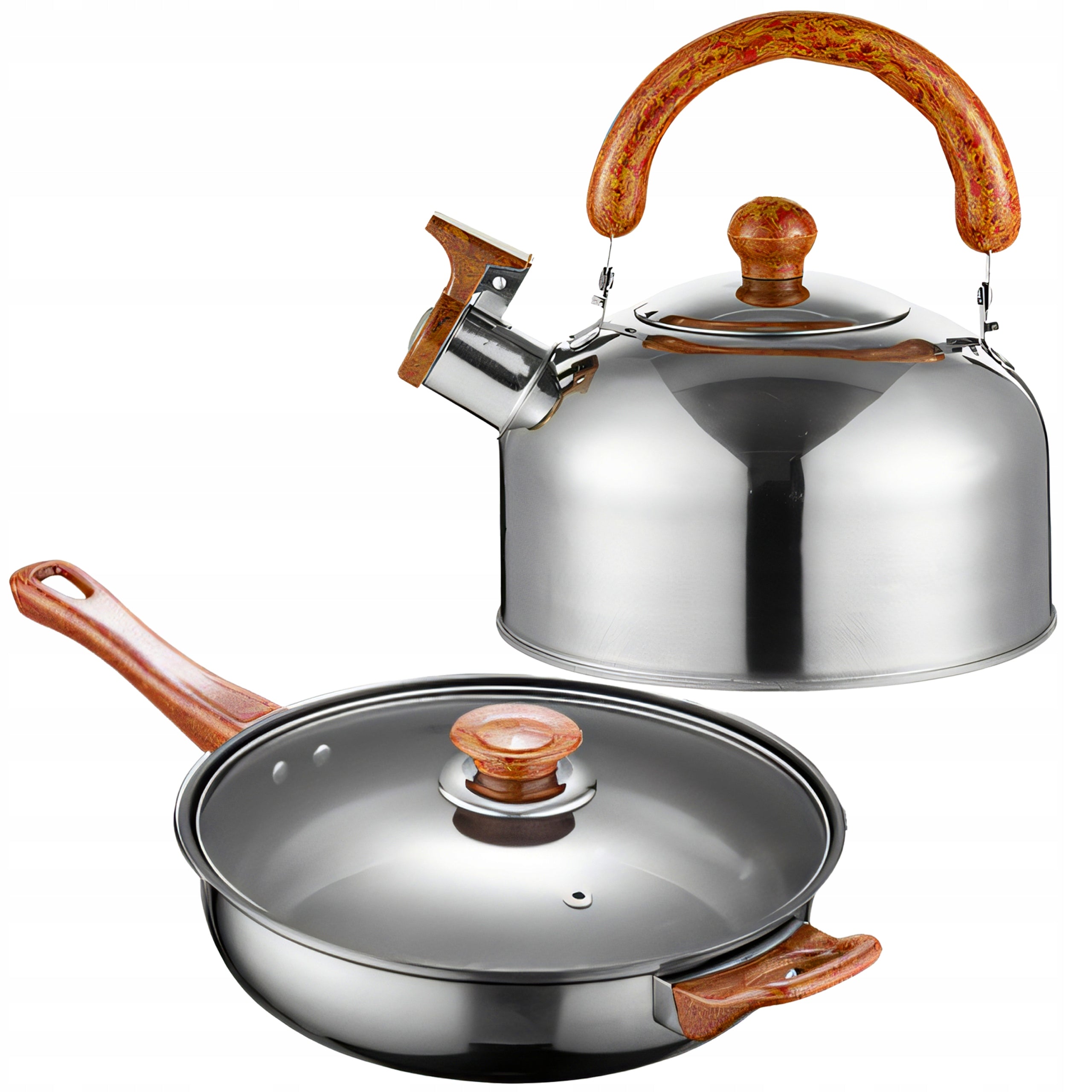 SET OF KITCHEN POTS 11 EL. GAS INDUCTION KETTLE PAN + LIDS Number of items in the set 11