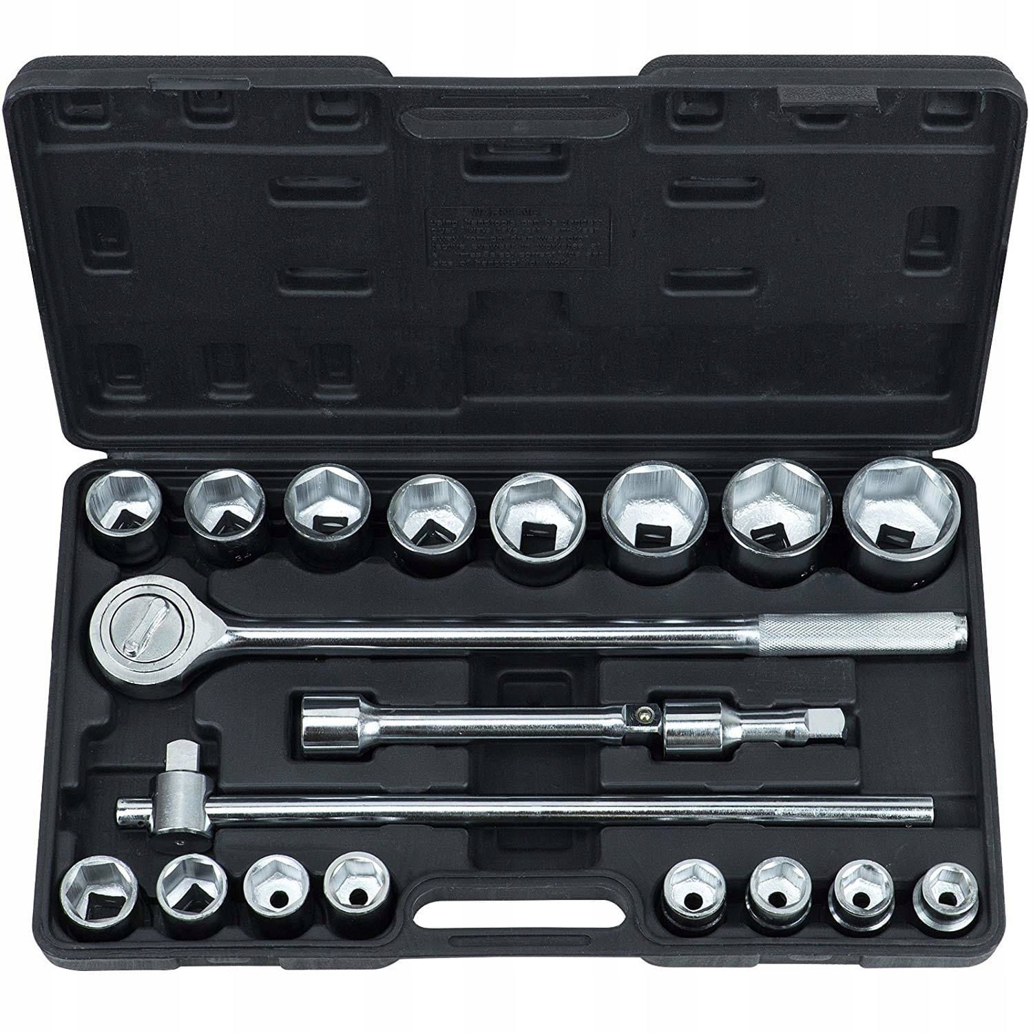 SET OF LARGE SOCKET WRENCHES 21EL. 3/4 LARGE SOCKETS SET TIR