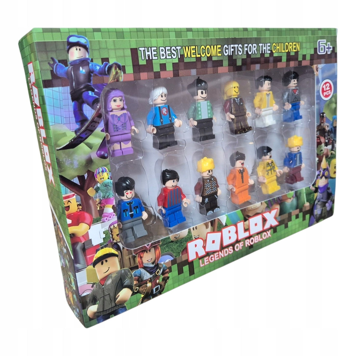 SET OF LEGENDS OF ROBLOX FIGURINES 5CM 12PCS. + COASTERS + ACCESSORIES