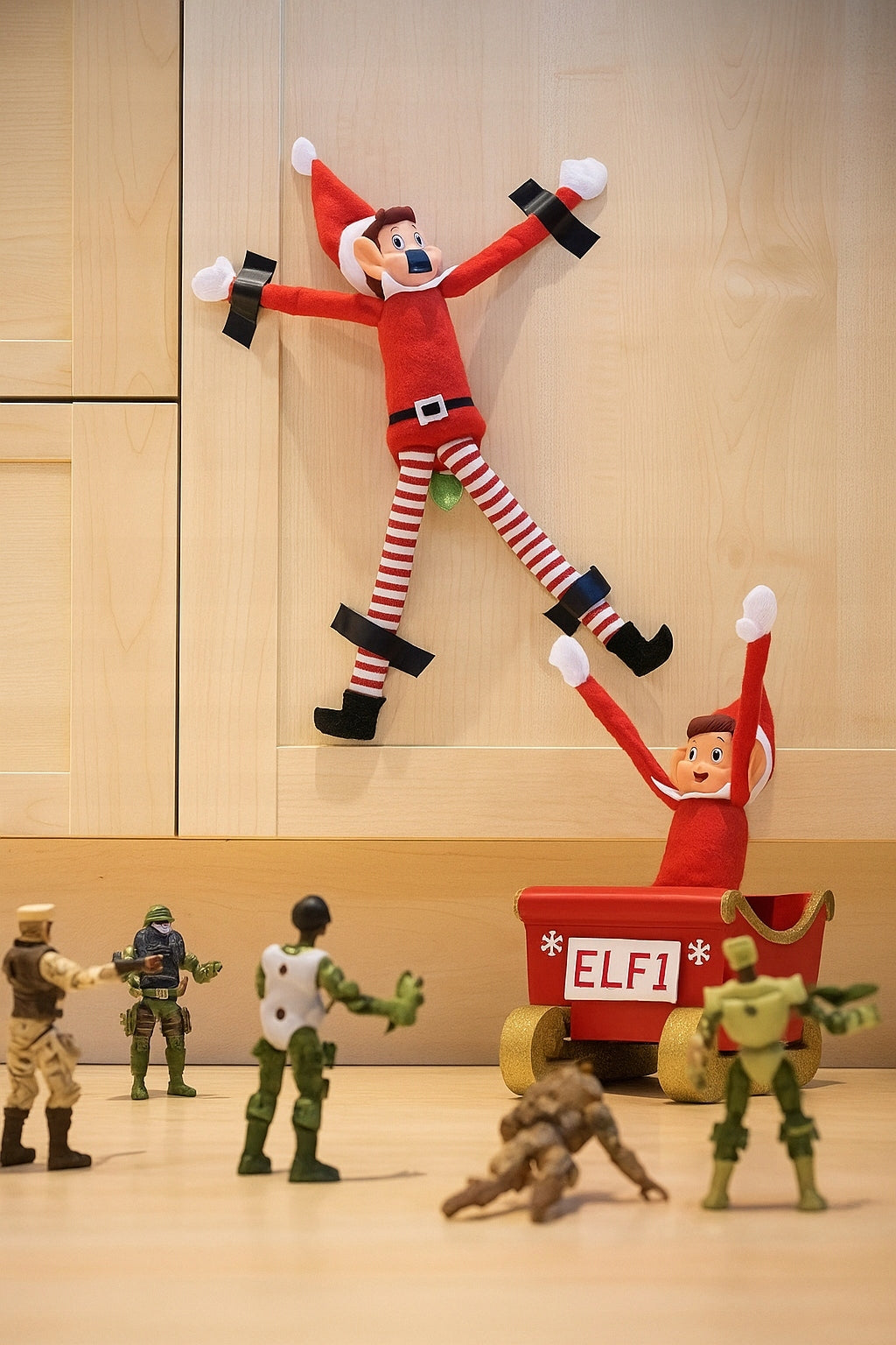 SET OF LEPRECHAUN MISCHIEVOUS ELF ON THE SHELF PLUSH TOY CHRISTMAS ADVENT 2PCS Brand no brand