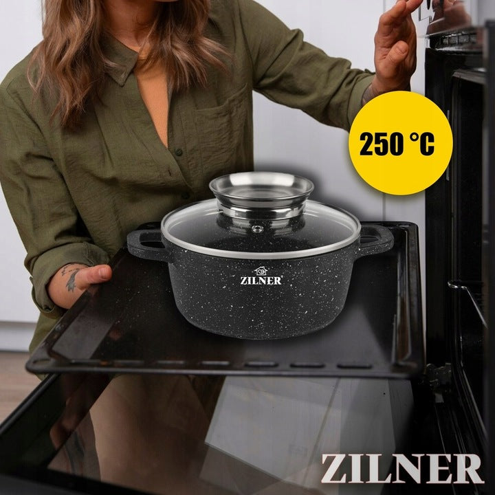 Puodų rinkinys Zilner, Premium black, 10 dalių