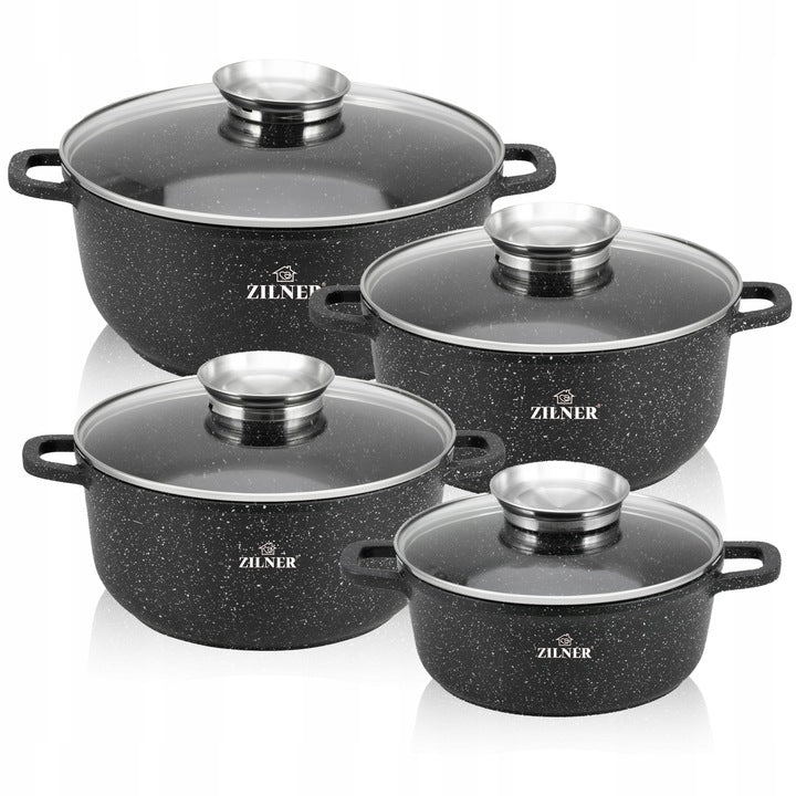 Puodų rinkinys Zilner, Premium black, 10 dalių