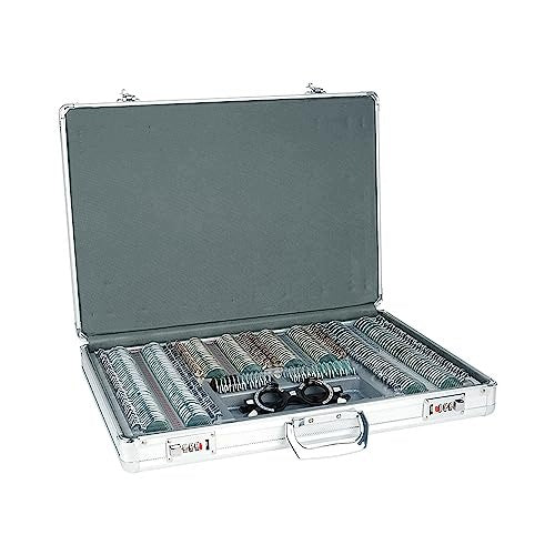 SET OF OPTICAL TEST LENSES 266 PIECES METAL ALUMINIUM RIM Kind kaleidoscope
