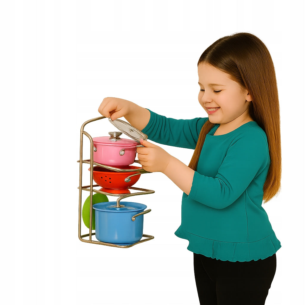 SET OF POTS FOR CHILDREN Metal Akcesoria Kitchen Large XXL 24 cm Packaging status original