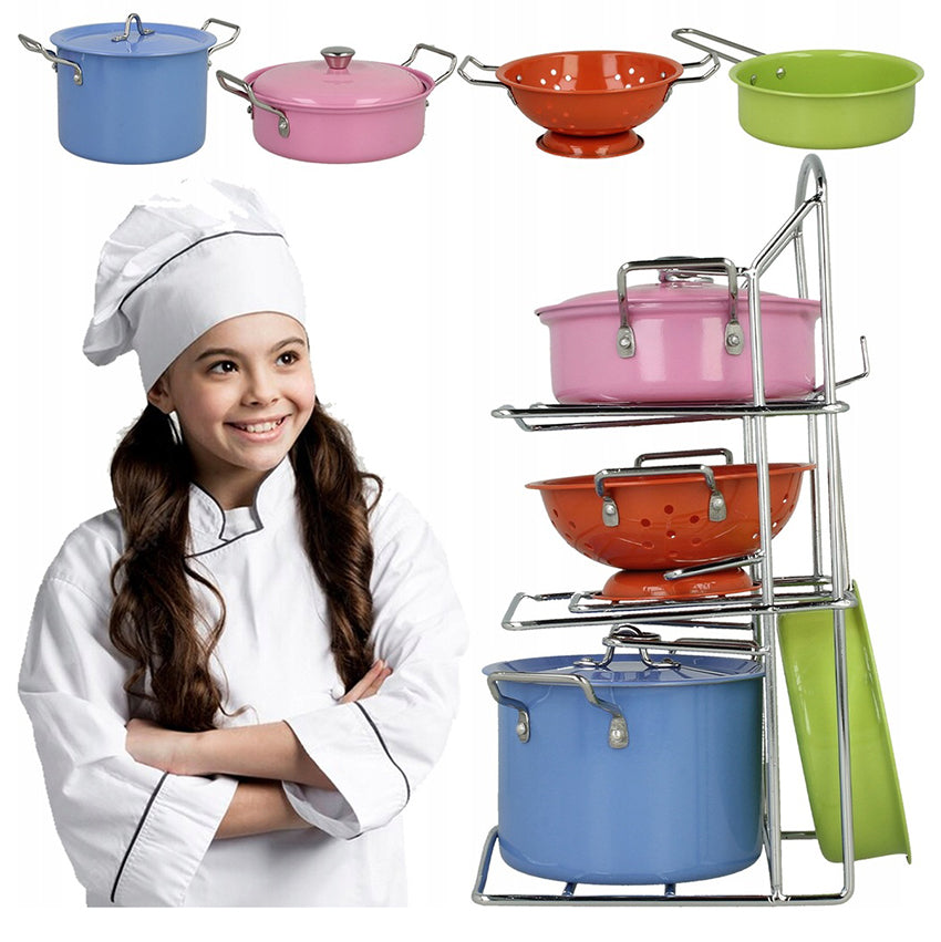 SET OF POTS FOR CHILDREN Metal Akcesoria Kitchen Large XXL 24 cm