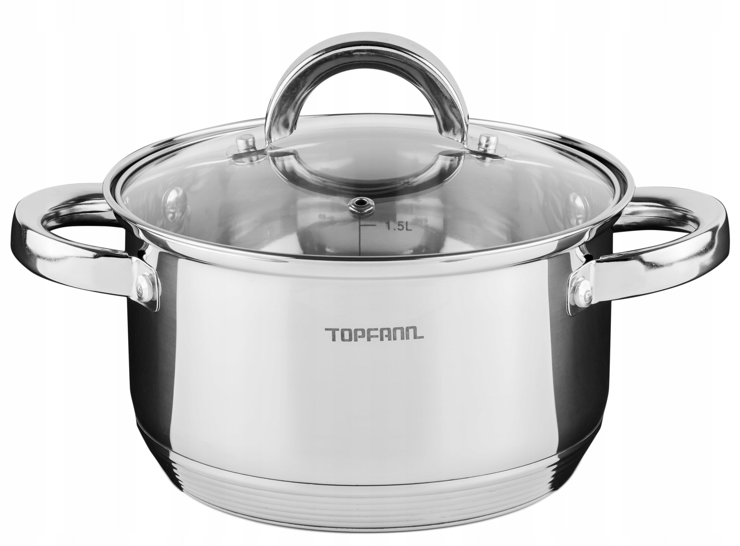 SET OF POTS INDUCTION 8 EL SET FOR GAS POTS LARGE STEEL TOPFANN Material stainless steel