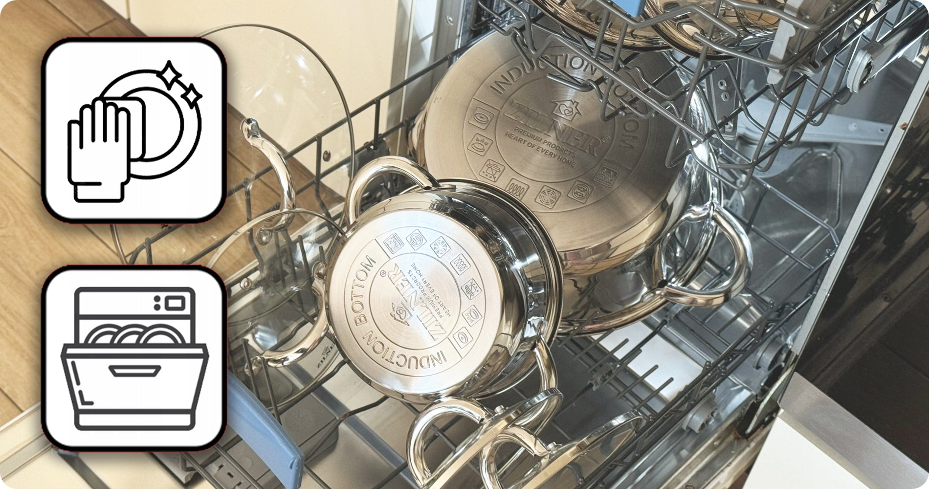 Zilner Premium puodų rinkinys, 12 dalių