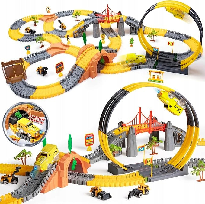 SET OF RACETRACKS 342 EL. 2 ELECTRIC CARS 360 ST. FLEXIBLE MEGA