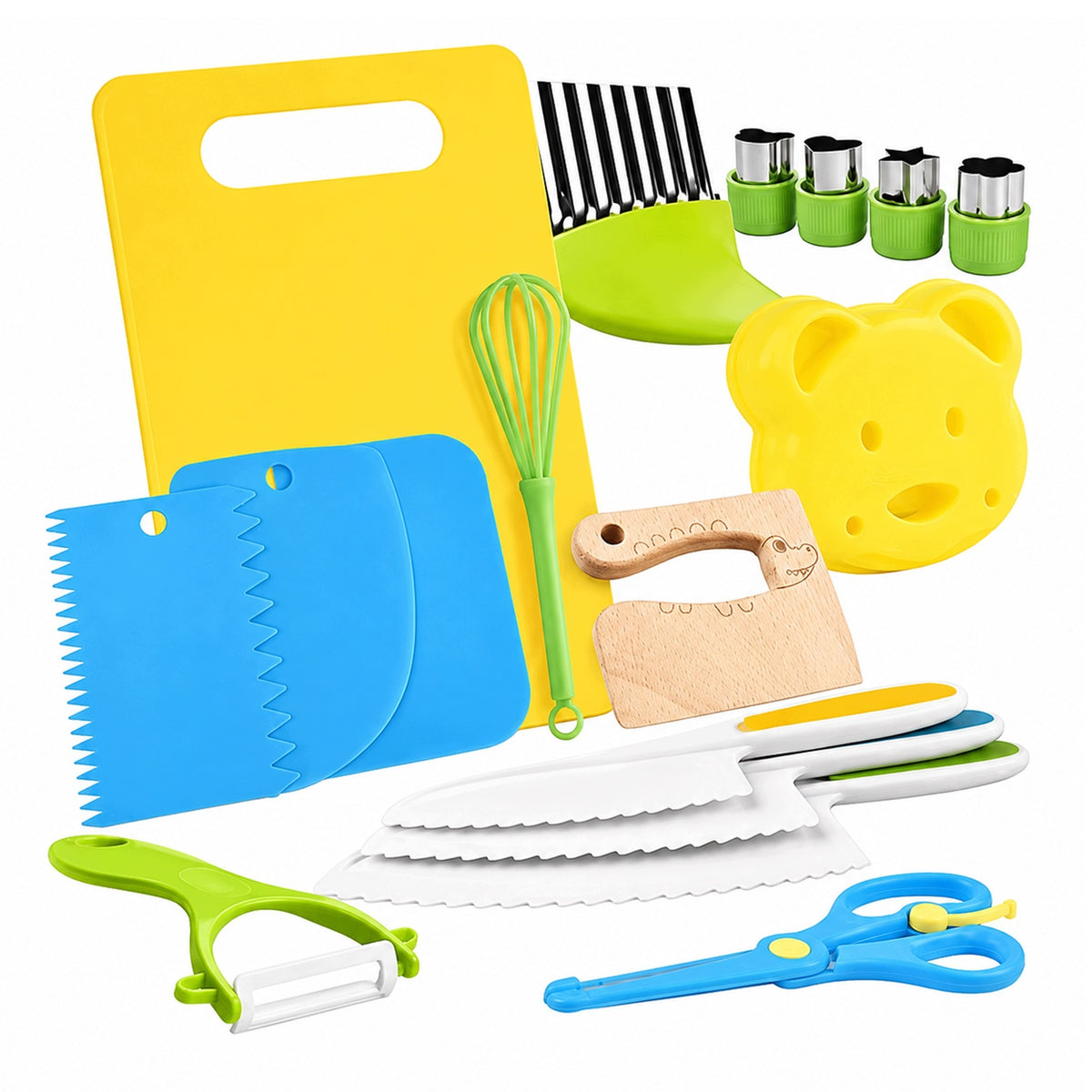 SET OF SAFE KNIVES FOR CHILDREN KITCHEN ACCESSORIES FOR CUTTING 17EL Manufacturer code 008875