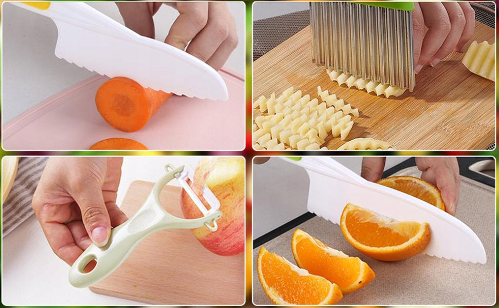 SET OF SAFE KNIVES KITCHEN ACCESSORIES FOR CHILDREN KNIVES SET ALREADY Brand APE TRADE