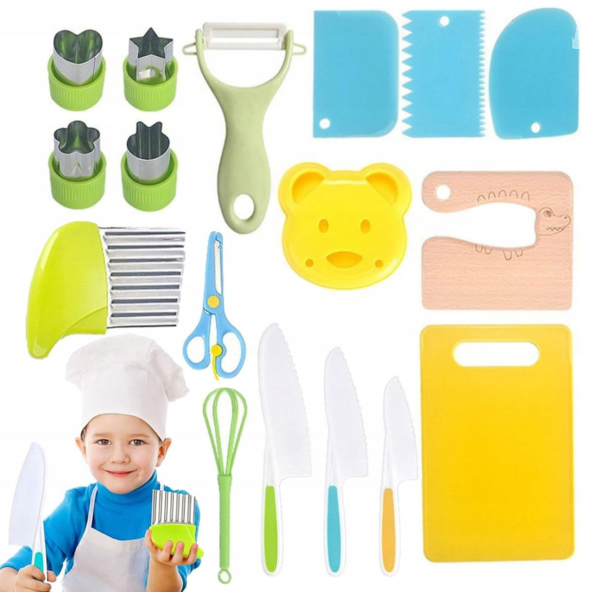 SET OF SAFE KNIVES KITCHEN ACCESSORIES FOR CHILDREN MEGA SET XXL Manufacturer code 4059045007952