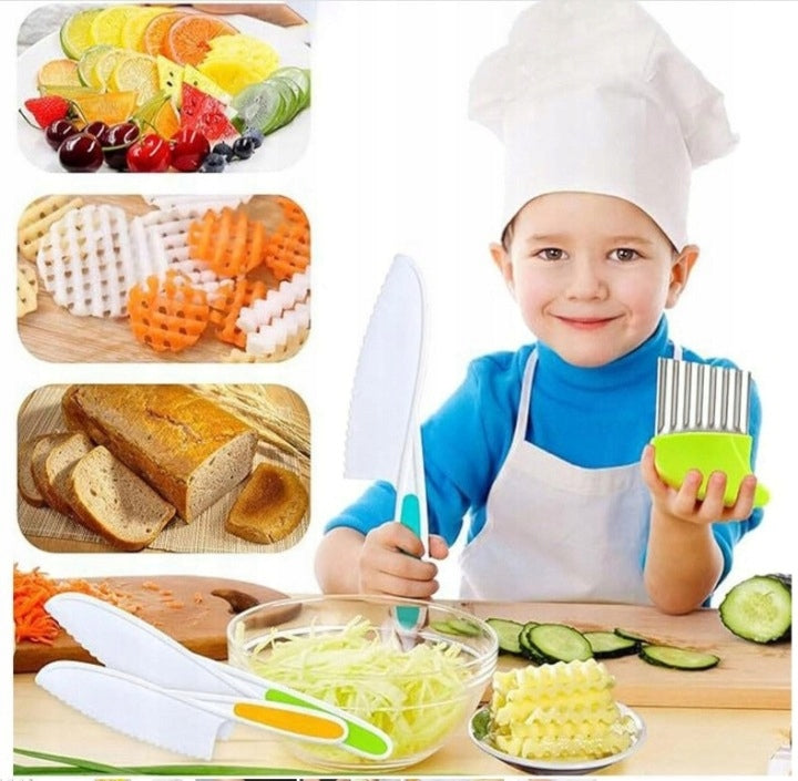 SET OF SAFE Montessori KITCHEN KNIVES FOR CHILDREN MEGA SET XXL Brand no brand