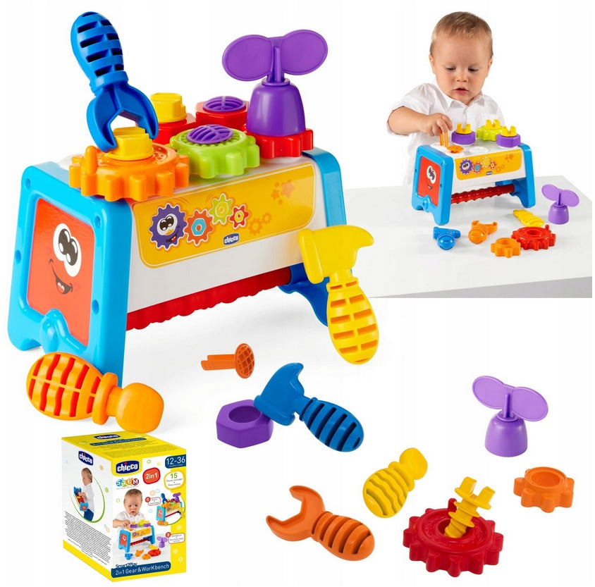 SET OF SMALL DIY WORKSHOP TOOLS BOX FOR CHILDREN CHICCO