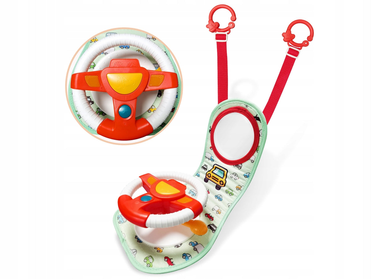 SET OF SMALL DRIVER Educational Interactive STEERING WHEEL FOR CAR Car