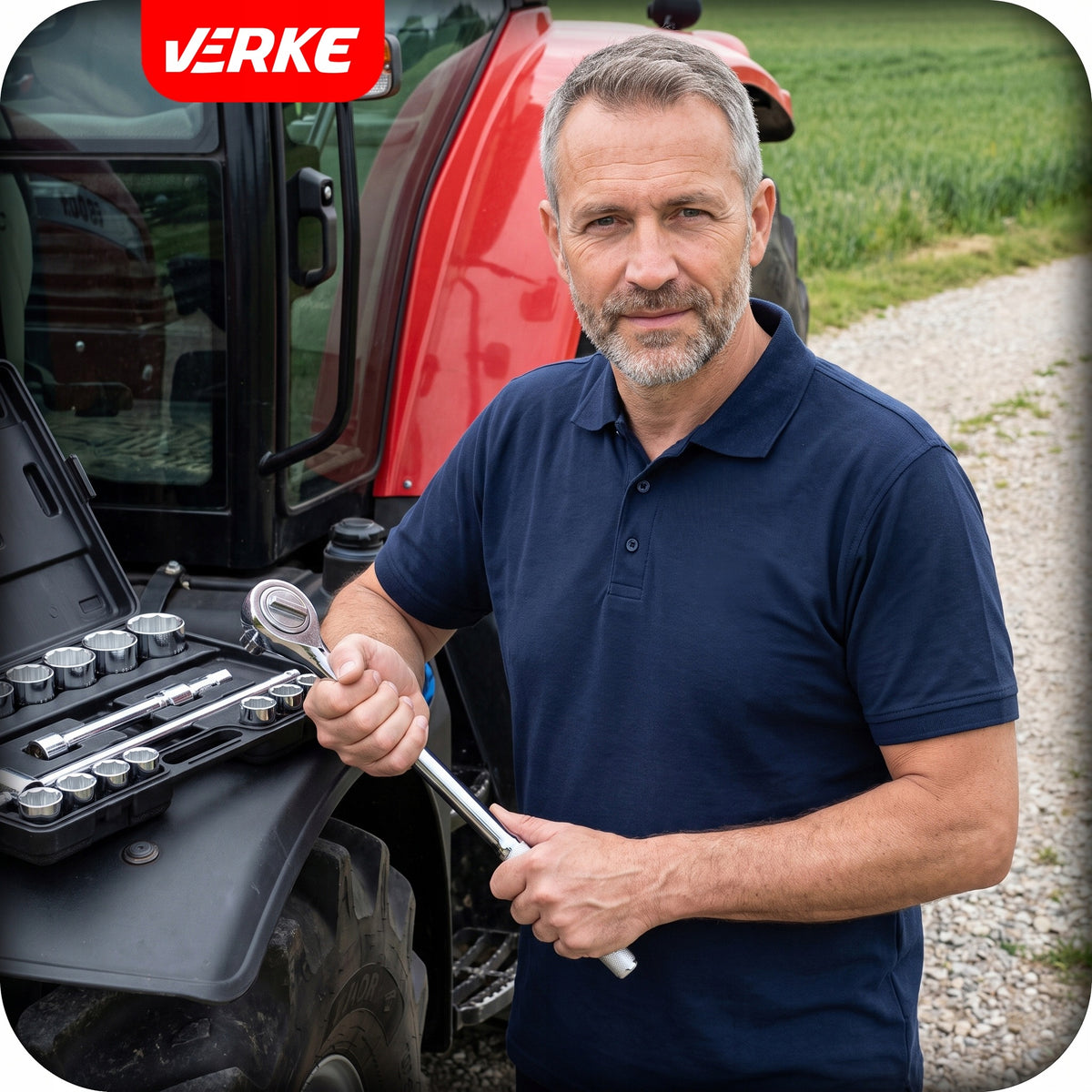 SET OF SOCKET WRENCHES LARGE 3/4 INCH SOCKET WRENCHES 21 EL LARGE TIR CRV Brand Verke