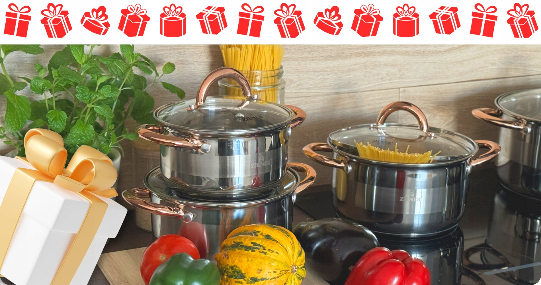 SET OF STAINLESS STEEL INDUCTION GAS POTS SAUCEPAN PAN Material stainless steel