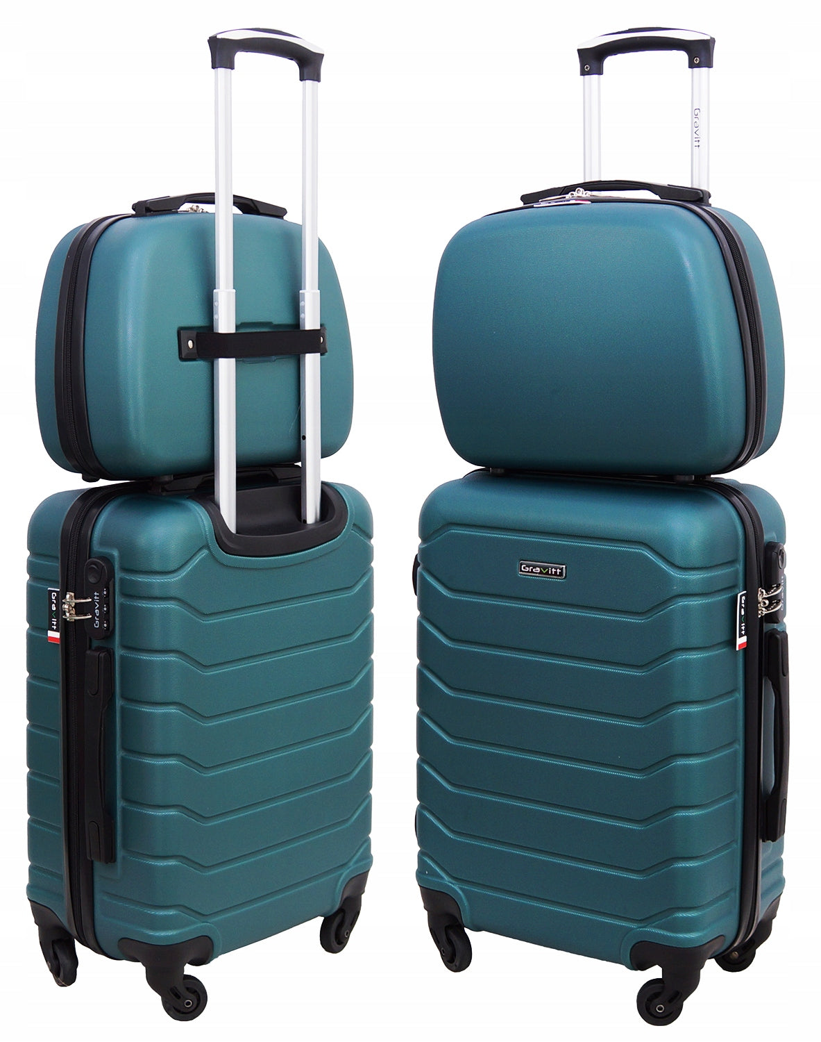 SET OF SUITCASES 2in1 SUITCASE ON WHEELS + CASE GRAVITT 931 WIZZAIR