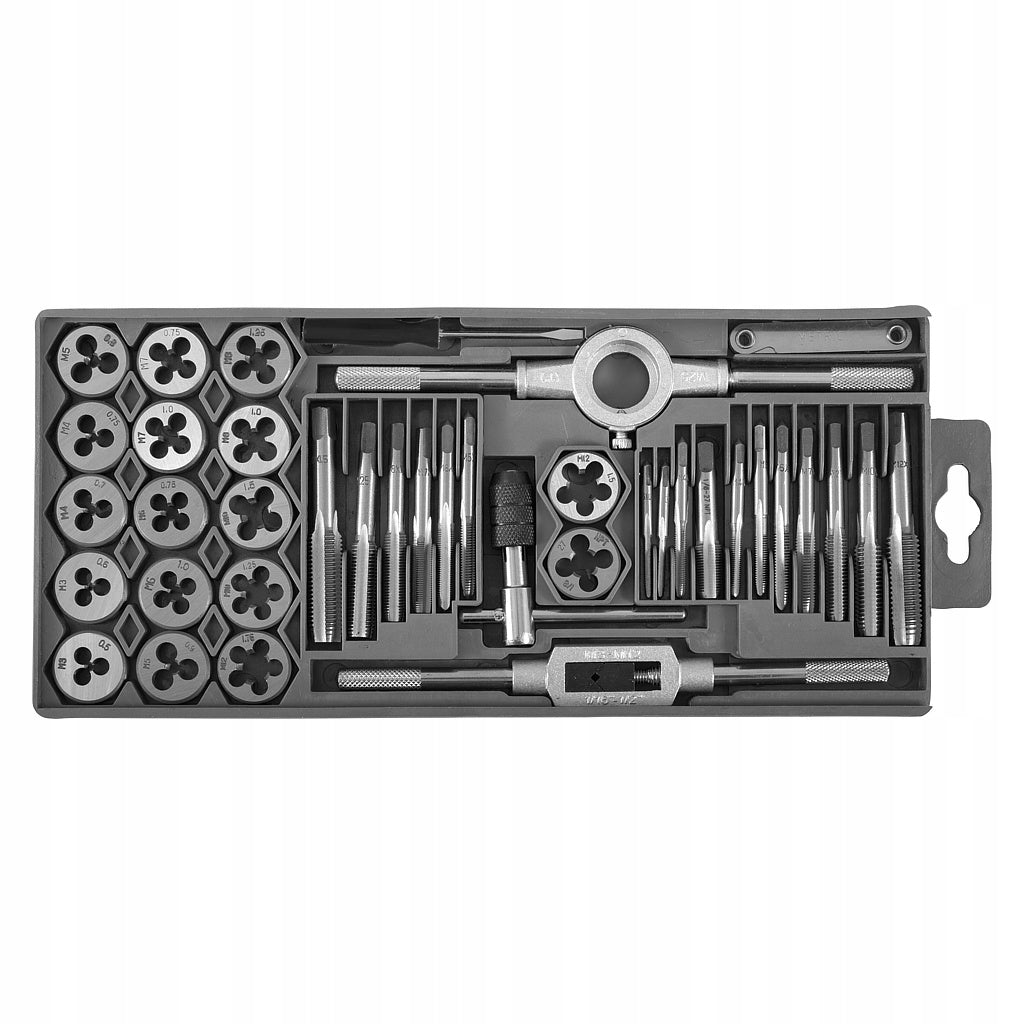 SET OF TAPS AND DIES 40 ELEMENTS