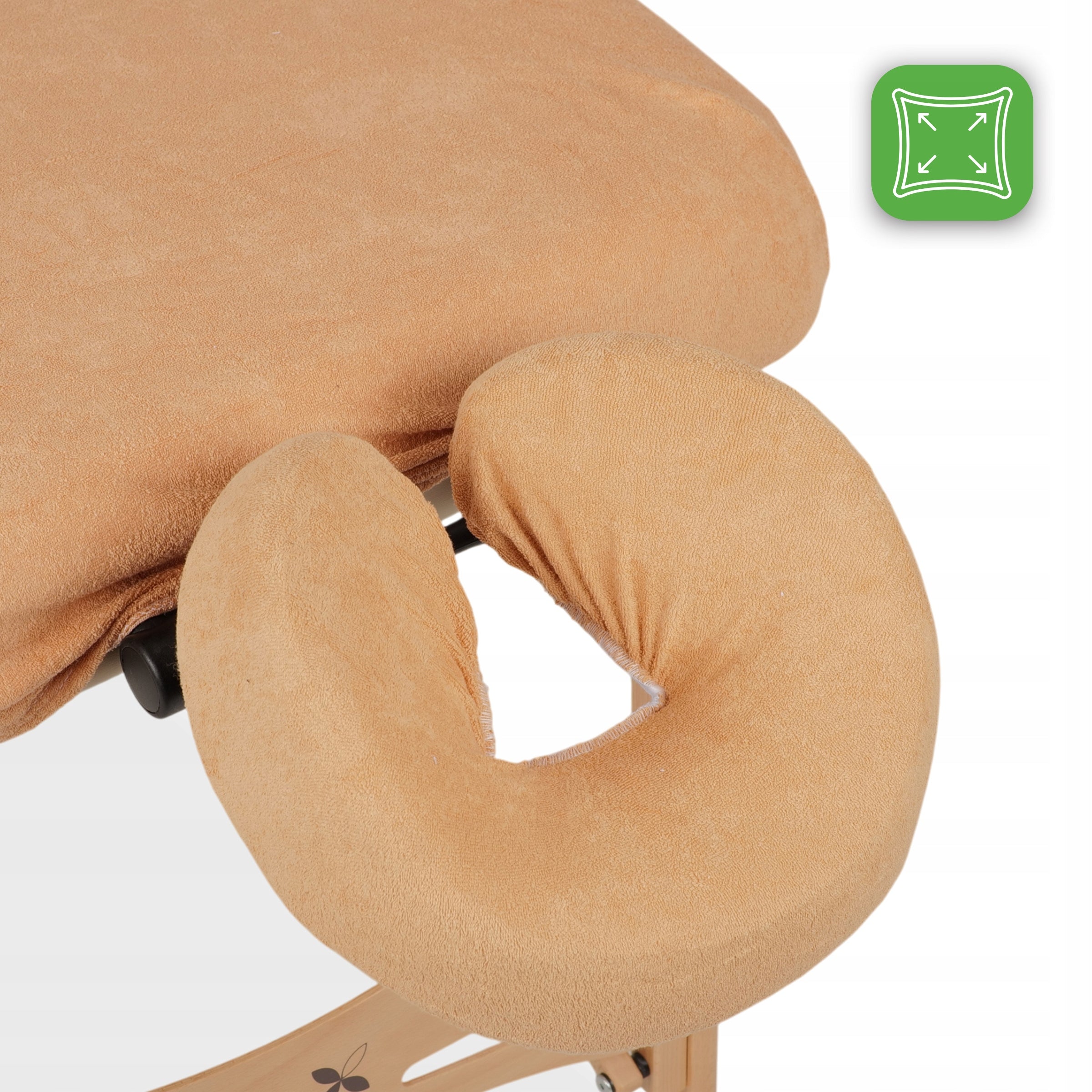 SET OF TERRY BEIGE FOR MASSAGE TABLE 70x185 SHEET + HEADREST Color beige
