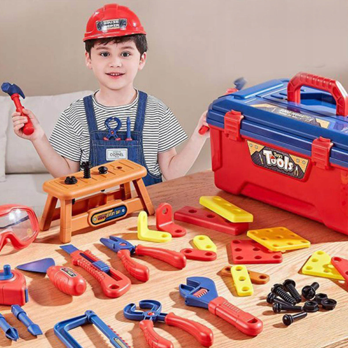 SET OF TOOLS FOR CHILDREN BOX SMALL DIY WORKSHOP EAN (GTIN) 5906739370054