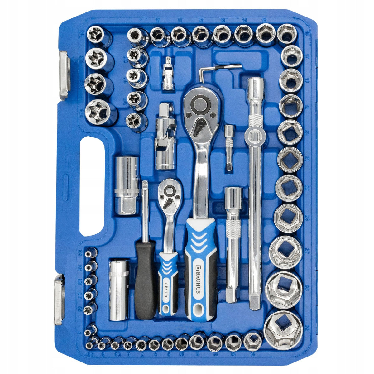 SET OF WRENCH TOOLS LARGE Tool box Tools BAUHUS 108 Strong Packaging status original