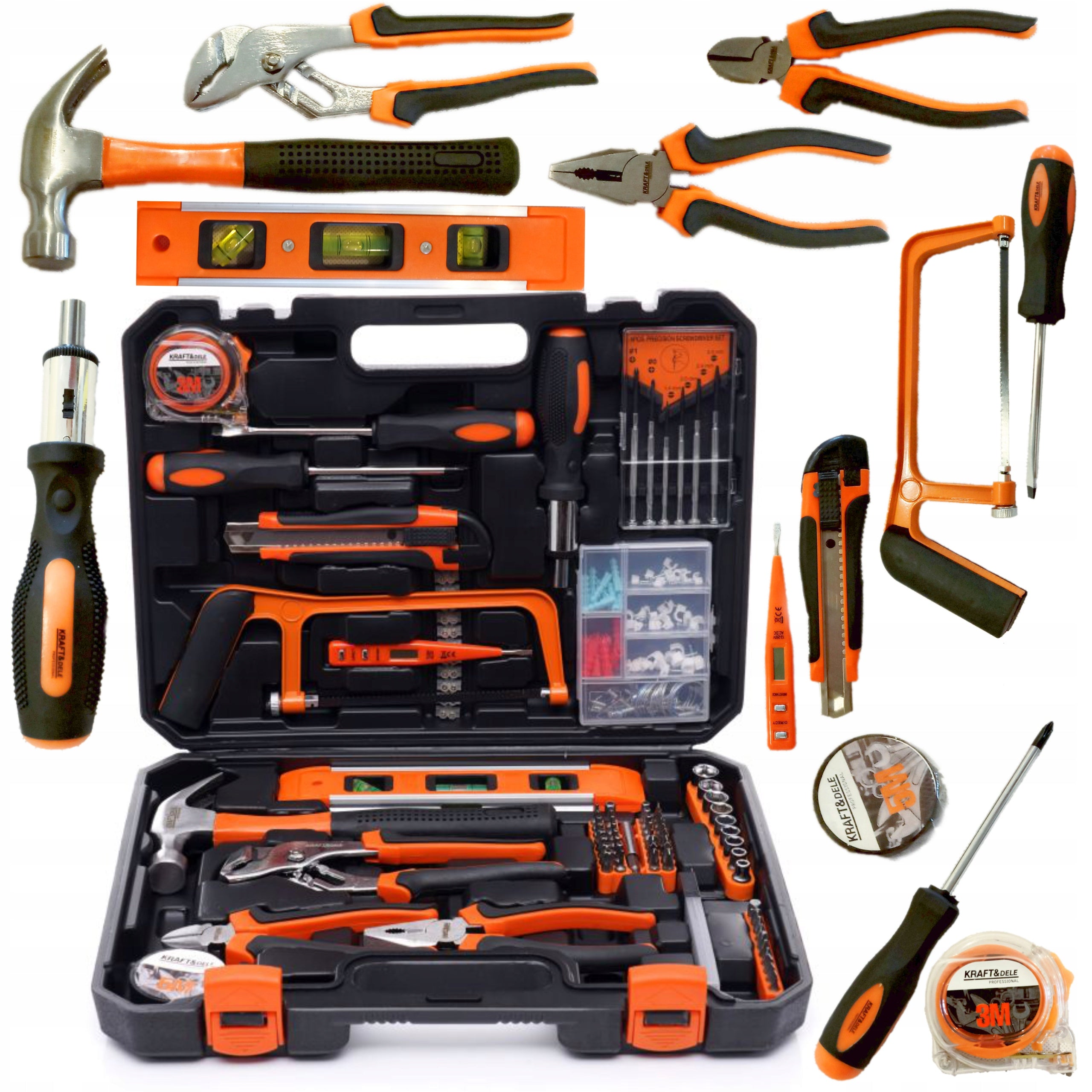 SET OF WRENCH TOOLS TOOL CASE WRENCHES BITS SCREWDRIVERS 180EL 10838 Packaging status original