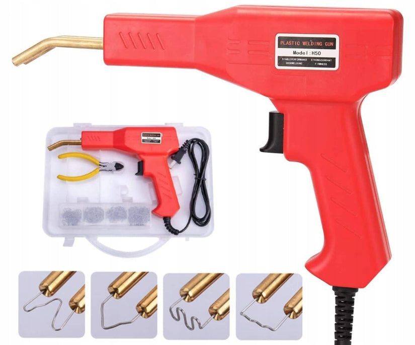 SET PLASTIC WELDING MACHINE STAPLER WELDING MACHINE 200 STAPLES CLIPPERS HIGH POWER