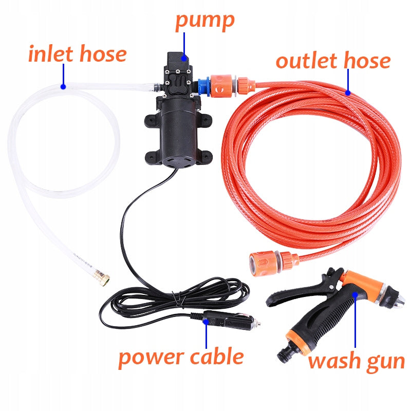 SET PRESSURE WASHER WATER PUMP SELF-PRIMING 12V 100W Maximum power 100 W