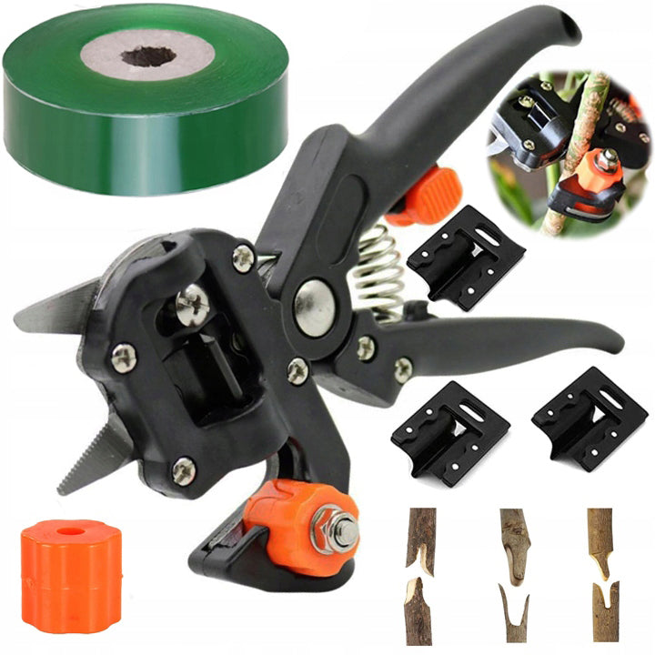 SET PRUNING SHEARS GARDEN SCISSORS FOR VACCINATION OCCULATION OF TREES CASE Manufacturer code Kraftverk Sekator ręczny zestaw z taśmą